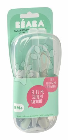 Evőeszközök és etetőkanalak - Ergonomikus kanalak 2nd Age Silicone Spoons Beaba - 5