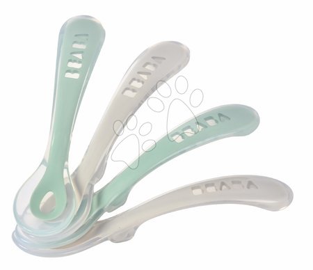 Hračky pre detičky od 6 do 12 mesiacov - Ergonomické lyžičky 2nd Age Silicone Spoons Beaba