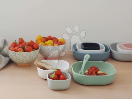 Dojčenské jedálenské potreby - Jedálenská súprava Silicone Nesting Bowl Set Beaba_1