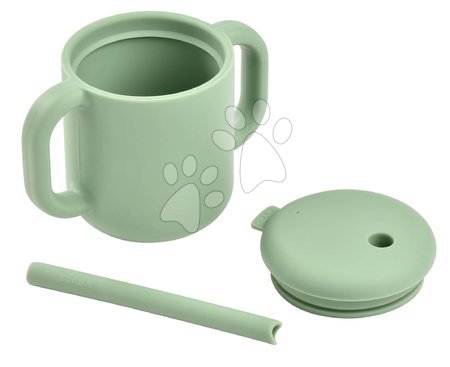 Oprema za dojenčka - Lonček za dojenčke Silicone Straw Cup Beaba_1