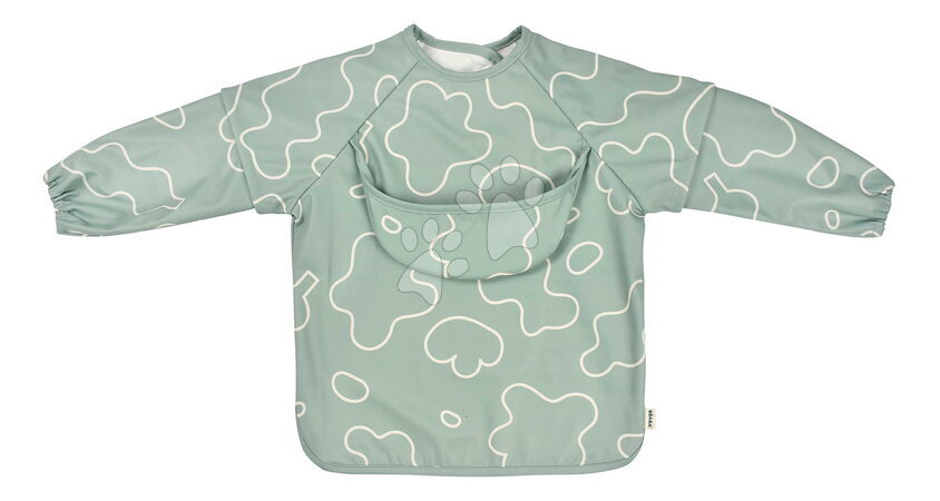 Podbradníky - Podbradník 2v1 Bib with Removable Sleeves Sage Green Beaba_1