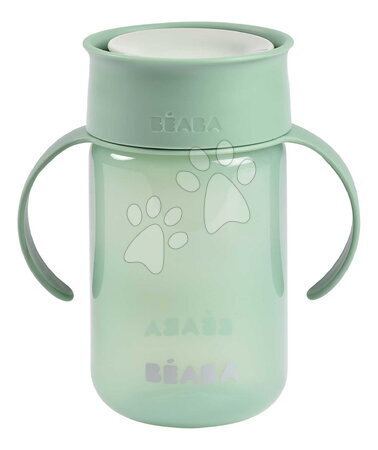 Dječji lončići - Dječja šalica 360° Learning Cup Sage Green Beaba