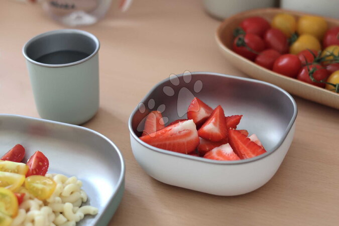 Jedálenské súpravy - Jedálenská súprava Stainless Steel Meal Set Sage Green Beaba - 2