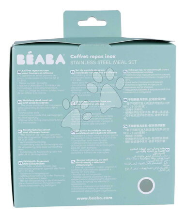 Jedálenské súpravy - Jedálenská súprava Stainless Steel Meal Set Sage Green Beaba - 11