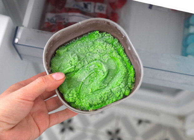 Jedálenské súpravy - Jedálenská súprava Stainless Steel Meal Set Sage Green Beaba - 6