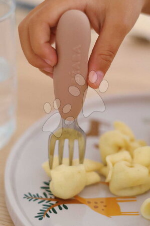 Príbory a lyžičky - Prvý detský príbor Stainless Steel Pre-Cutlery Praline Beaba - 3