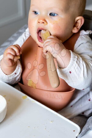 Príbory a lyžičky - Prvé tréningové lyžičky First Age Silicone Spoons Clay Duo Beaba - 7