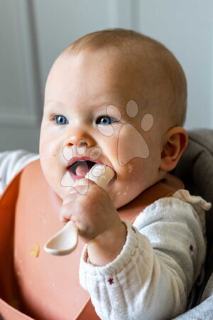 Príbory a lyžičky - Prvé tréningové lyžičky First Age Silicone Spoons Clay Duo Beaba - 8