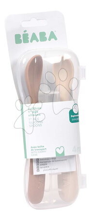 Príbory a lyžičky - Prvé tréningové lyžičky First Age Silicone Spoons Clay Duo Beaba - 3