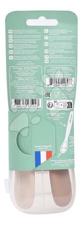 Príbory a lyžičky - Prvé tréningové lyžičky First Age Silicone Spoons Clay Duo Beaba - 5