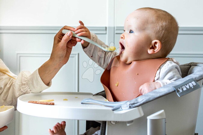 Parní hrnec s mixérem - Set parního vařiče a mixéru Babycook® Neo Mineral Grey s jídelní soupravou, lžičkami a dávkovačem Beaba - 31