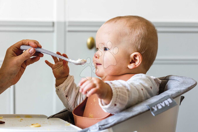 Parní hrnec s mixérem - Set parního vařiče a mixéru Babycook® Neo Mineral Grey s jídelní soupravou, lžičkami a dávkovačem Beaba - 32