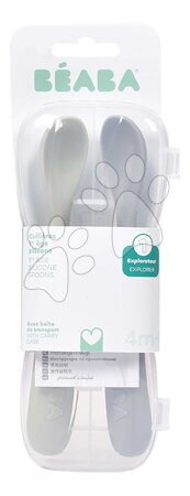 Parní hrnec s mixérem - Set parního vařiče a mixéru Babycook® Neo Mineral Grey s jídelní soupravou, lžičkami a dávkovačem Beaba - 30