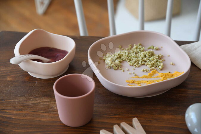 Babaétkészletek - Étkészlet Silicone Meal Set Cotton Candy Beaba - 11
