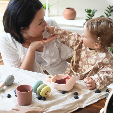 Babaétkészletek - Étkészlet Silicone Meal Set Cotton Candy Beaba - 3