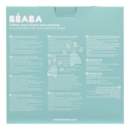 Babaétkészletek - Étkészlet Silicone Meal Set Cotton Candy Beaba - 13