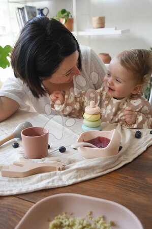 Babaétkészletek - Étkészlet Silicone Meal Set Cotton Candy Beaba - 8