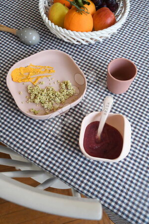 Babaétkészletek - Étkészlet Silicone Meal Set Cotton Candy Beaba - 9