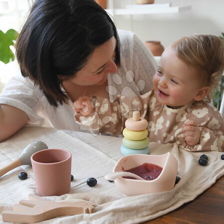 Babaétkészletek - Étkészlet Silicone Meal Set Cotton Candy Beaba - 10