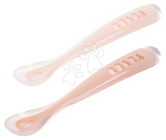 Evőeszközök és etetőkanalak - Első gyakorlókanalak First Age Silicone Spoons Cotton Candy Sorbet Duo Beaba