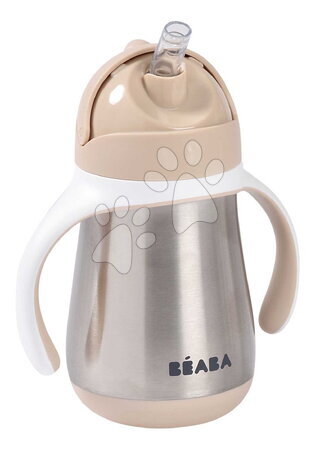 Cumisüvegek - Duplafalú palack Stainless Steel Straw Cup Clay Beaba