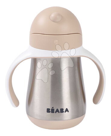 Cumisüvegek - Duplafalú palack Stainless Steel Straw Cup Clay Beaba_1