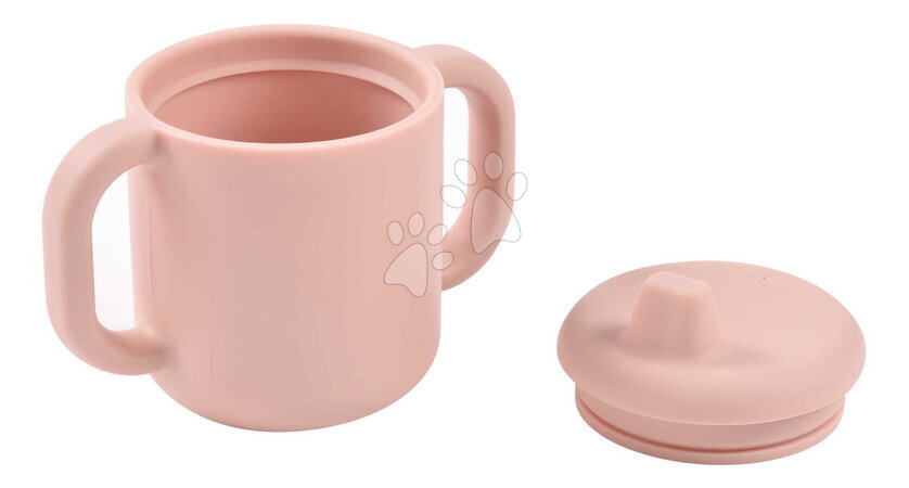 Gyerek itatópoharak - Tanulóbögre kisbabáknak Silicone Training Cup Cotton Candy Beaba_1