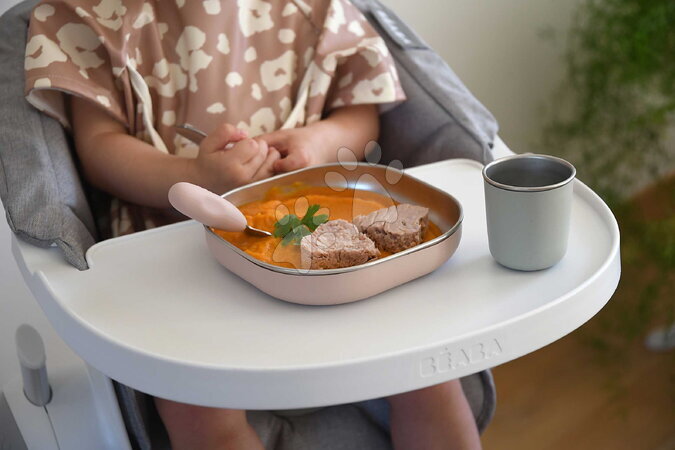 Parní hrnec s mixérem - Sada parního vařiče a mixéru Babycook® Neo Eucalyptus s jídelní soupravou, příborem a láhví Beaba - 8