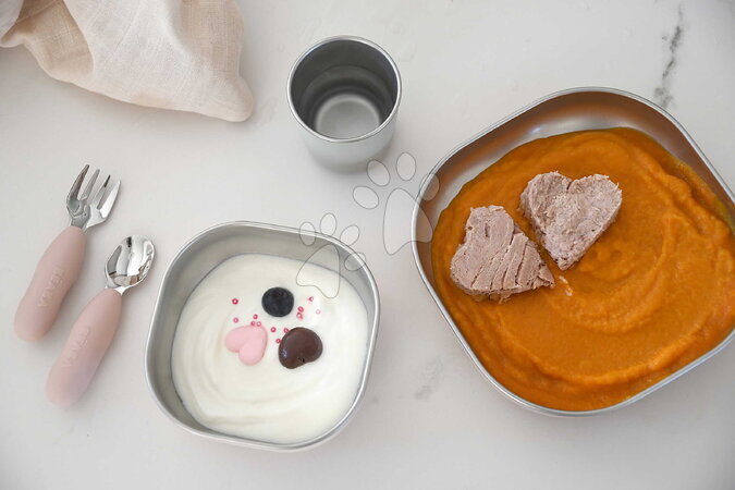 Parní hrnec s mixérem - Sada parního vařiče a mixéru Babycook® Neo Eucalyptus s jídelní soupravou, příborem a láhví Beaba - 9