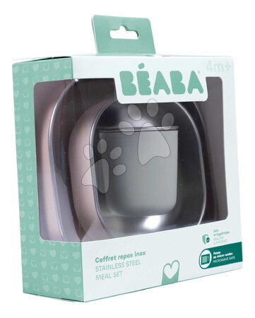 Parní hrnec s mixérem - Sada parního vařiče a mixéru Babycook® Neo Eucalyptus s jídelní soupravou, příborem a láhví Beaba - 40