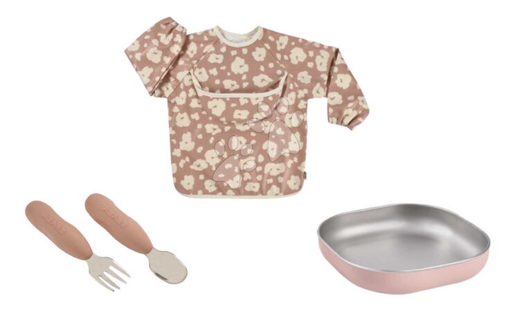 Babaétkészletek - Jedálenská súprava First Meals Gift Set Savannah Bloom Beaba