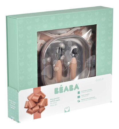 Jídelní soupravy - Jídelní sada First Meals Gift Set Savannah Bloom Beaba - 5