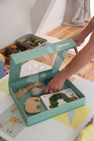 Babaétkészletek - Jedálenská súprava First Meals Gift Set Savannah Bloom Beaba_1