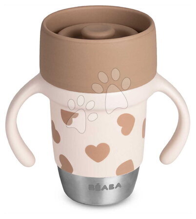 Seturi pentru masă - Căniță pentru copii Stainless Steel Learning Cup Click & Drink BIGLove Beaba