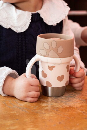 Dětské hrnky - Hrnek pro děti Stainless Steel Learning Cup Click & Drink BIGLove Beaba - 7
