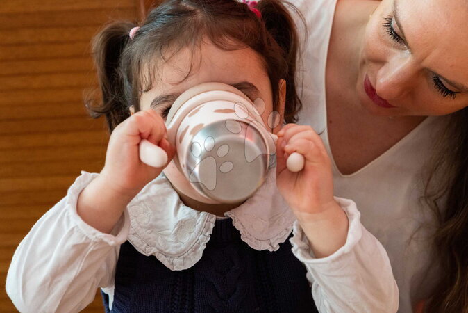 Dětské hrnky - Hrnek pro děti Stainless Steel Learning Cup Click & Drink BIGLove Beaba - 9