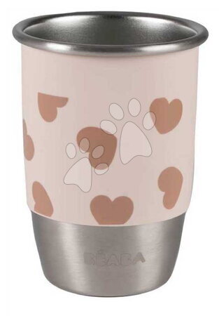 Dětské hrnky - Hrnek pro děti Stainless Steel Learning Cup Click & Drink BIGLove Beaba - 3