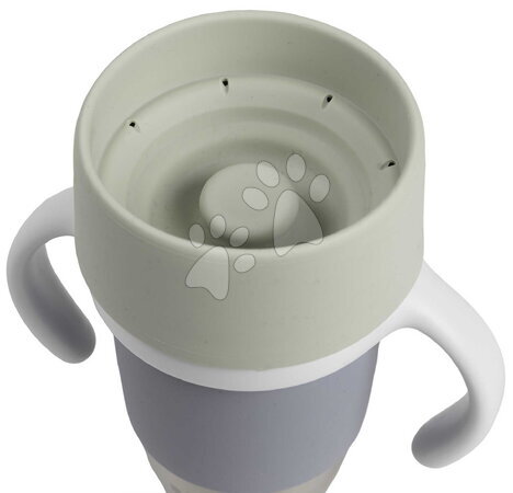 Dětské hrnky - Hrnek pro děti Stainless Steel Learning Cup Click & Drink Pebble Beaba - 4