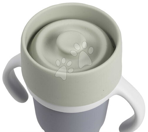 Dětské hrnky - Hrnek pro děti Stainless Steel Learning Cup Click & Drink Pebble Beaba - 5