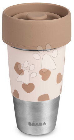 Seturi pentru masă - Set de căni pentru mamă și copil Mini & Me 2 Stainless Steel Cups Click & Drink BigLove Beaba_1