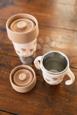 Dětské hrnky - Sada hrnků pro maminku a dítě Mini & Me 2 Stainless Steel Cups Click & Drink BIGLove Beaba - 14