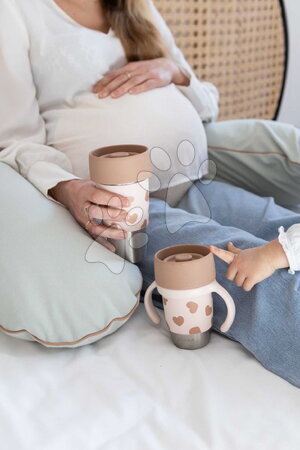 Dětské hrnky - Sada hrnků pro maminku a dítě Mini & Me 2 Stainless Steel Cups Click & Drink BIGLove Beaba - 15