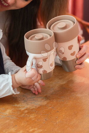 Dětské hrnky - Sada hrnků pro maminku a dítě Mini & Me 2 Stainless Steel Cups Click & Drink BIGLove Beaba - 16