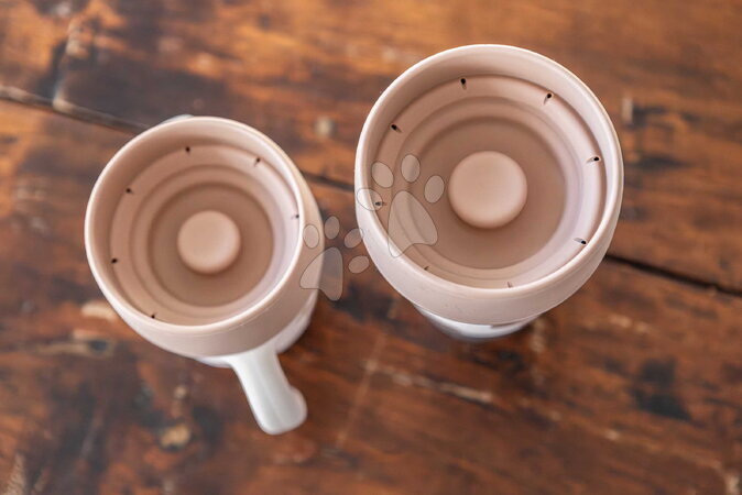 Dětské hrnky - Sada hrnků pro maminku a dítě Mini & Me 2 Stainless Steel Cups Click & Drink BIGLove Beaba - 7