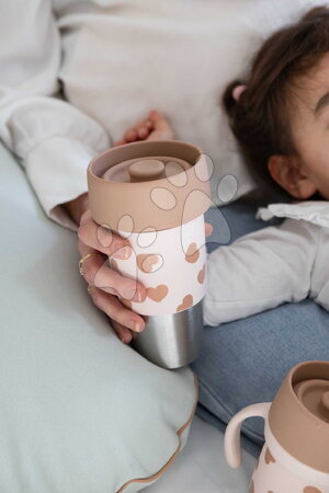 Dětské hrnky - Sada hrnků pro maminku a dítě Mini & Me 2 Stainless Steel Cups Click & Drink BIGLove Beaba - 17