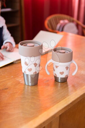Dětské hrnky - Sada hrnků pro maminku a dítě Mini & Me 2 Stainless Steel Cups Click & Drink BIGLove Beaba - 19