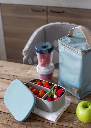 Élelmiszer tárolók és dobozok - Uzsonnás doboz Stainless Steel Lunch Box Beaba - 12