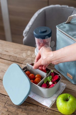 Élelmiszer tárolók és dobozok - Uzsonnás doboz Stainless Steel Lunch Box Beaba - 13
