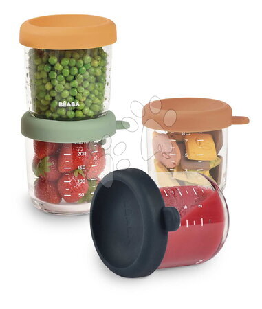 Parní hrnec s mixérem - Set parní vařič a mixér Babycook® Neo Grey White s jídelní soupravou, lžičkami a dózami Beaba - 35