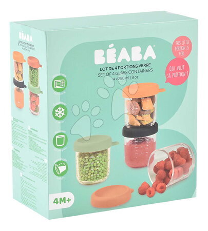 Parní hrnec s mixérem - Set parní vařič a mixér Babycook® Neo Grey White s jídelní soupravou, lžičkami a dózami Beaba - 46